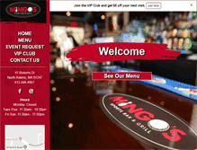 Tablet Screenshot of mingossportsbar.com